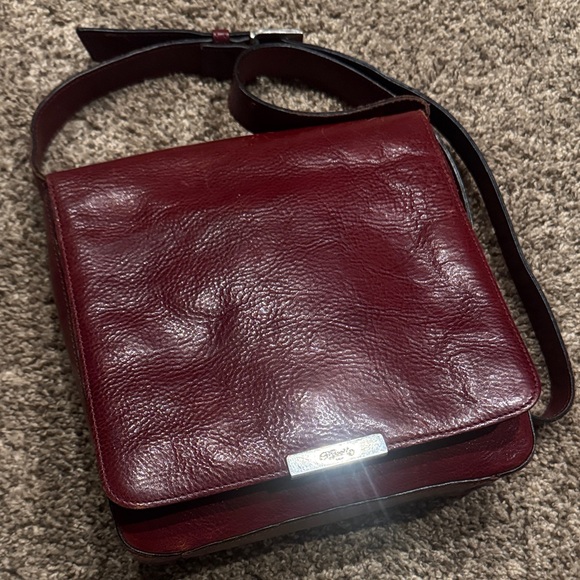 Vintage Fossil Rich cherry Leather Bag - Picture 1 of 11